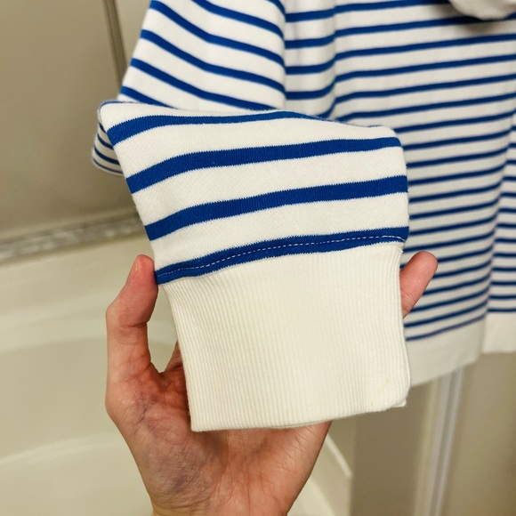 NWT Joules Rowley Embroidered Hoodie in “Blue Dogs Stripe” - Picture 12 of 16